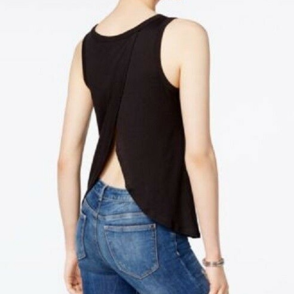 Carbon Copy Now Tulip-Back Graphic Tank Shirt - Picture 2 of 2